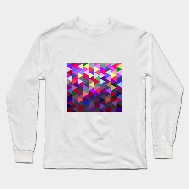 Triangular mesh mosaic Long Sleeve T-Shirt by Alexzel